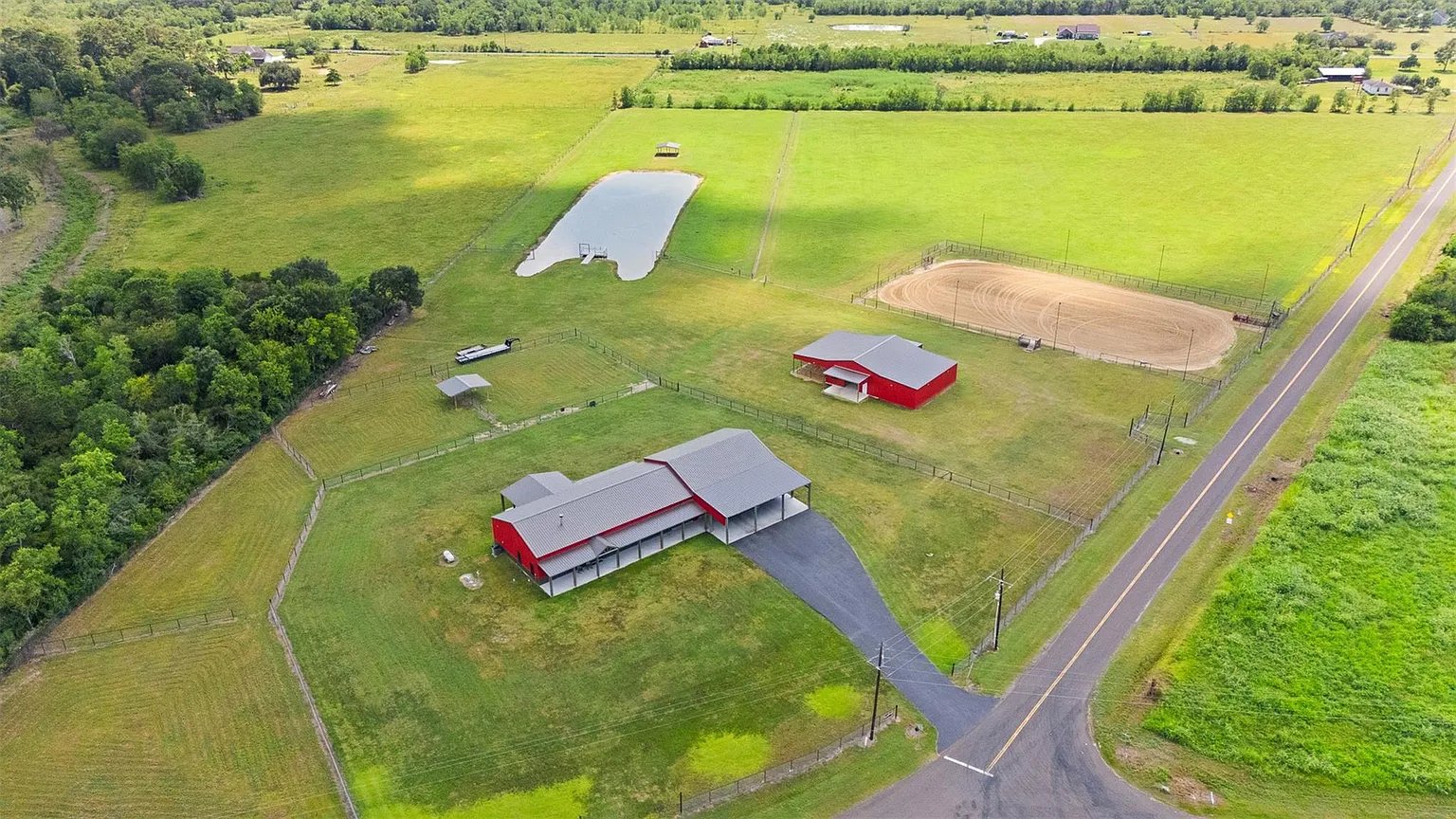 20.35 Acres, Custom 4/3 Barndominium, 6-Stall Stable, Lighted Arena, Turnout Pens, Hay Pasture, Multiple Barns, Workshop, Fenced/ Cross Fenced