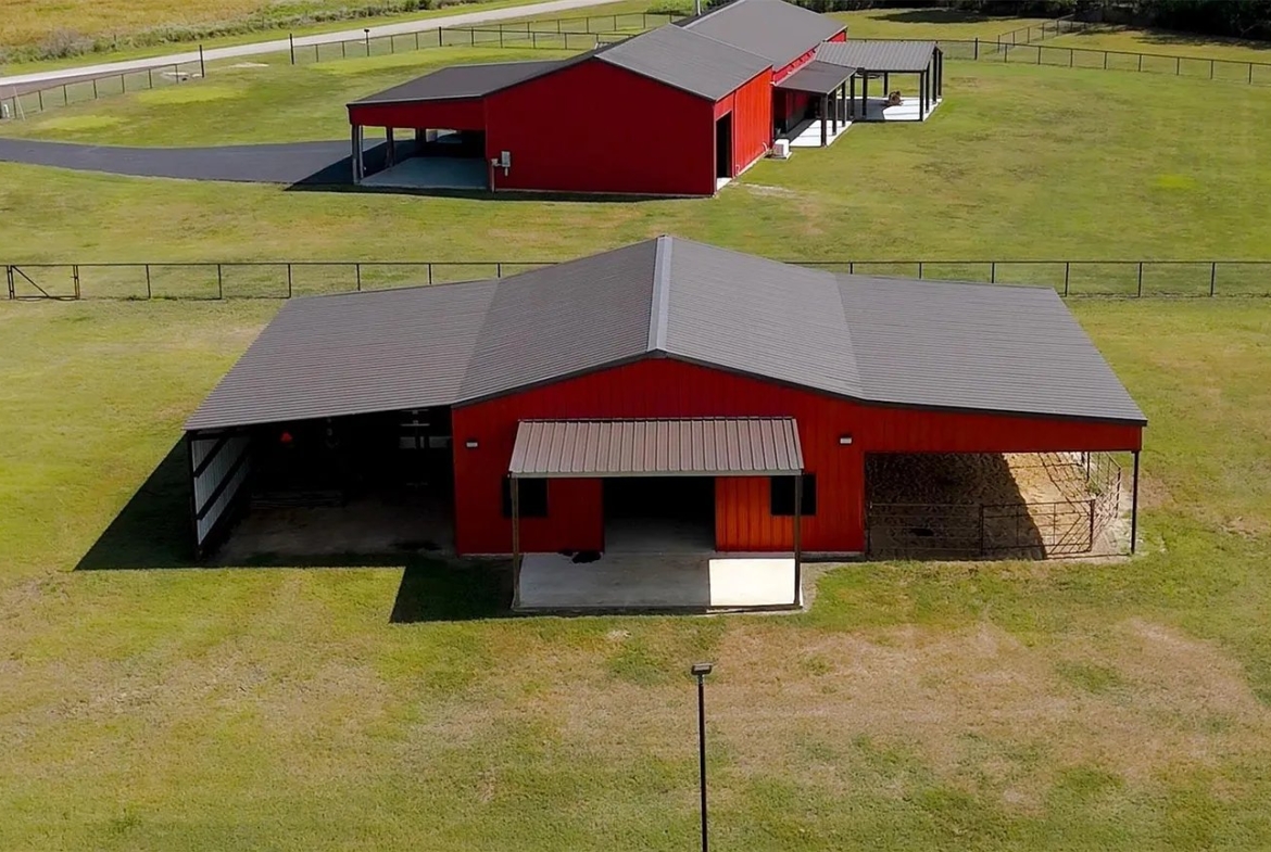 20.35 Acres, Custom 4/3 Barndominium, 6-Stall Stable, Lighted Arena, Turnout Pens, Hay Pasture, Multiple Barns, Workshop, Fenced/ Cross Fenced