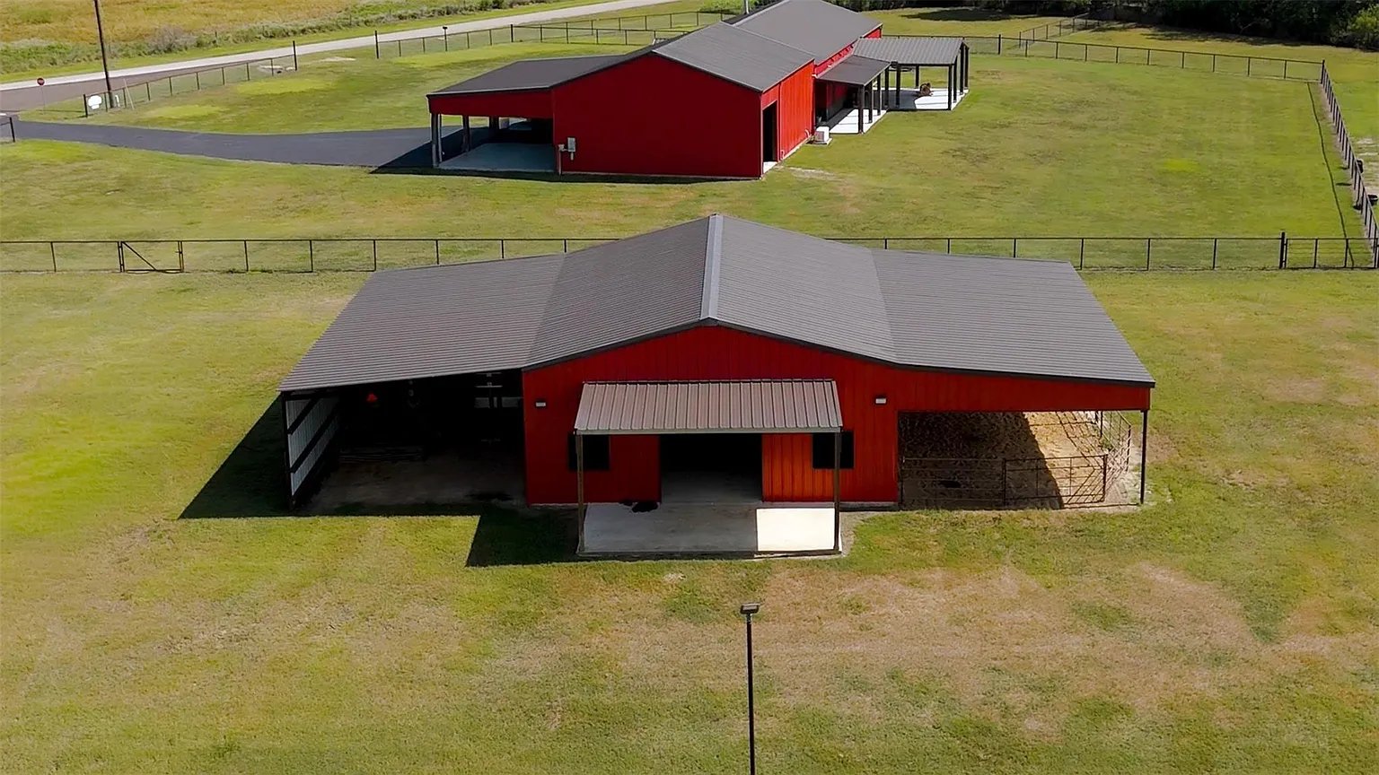 20.35 Acres, Custom 4/3 Barndominium, 6-Stall Stable, Lighted Arena, Turnout Pens, Hay Pasture, Multiple Barns, Workshop, Fenced/ Cross Fenced