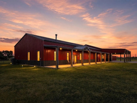 20.35 Acres, Custom 4/3 Barndominium, 6-Stall Stable, Lighted Arena, Turnout Pens, Hay Pasture, Multiple Barns, Workshop, Fenced/ Cross Fenced