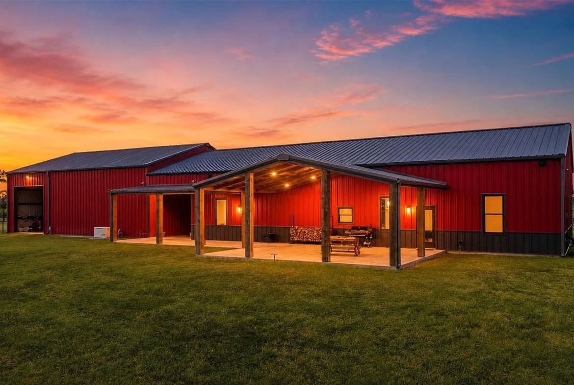 20.35 Acres, Custom 4/3 Barndominium, 6-Stall Stable, Lighted Arena, Turnout Pens, Hay Pasture, Multiple Barns, Workshop, Fenced/ Cross Fenced